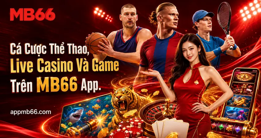 Cá cược thể thao và Live Casino trên MB66 app